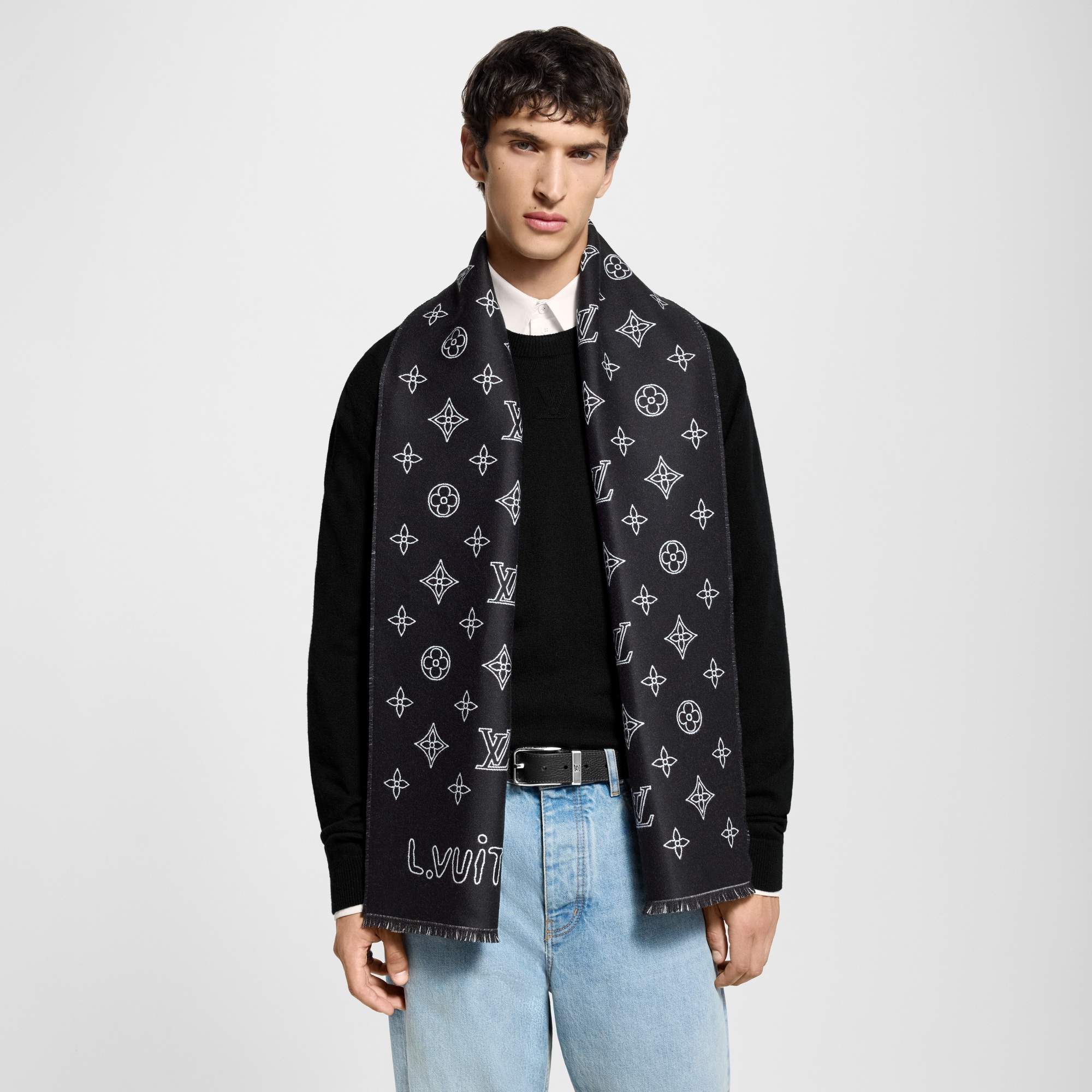 Monogram Blast Scarf S00 - Men - Accessories | LOUIS VUITTON ®